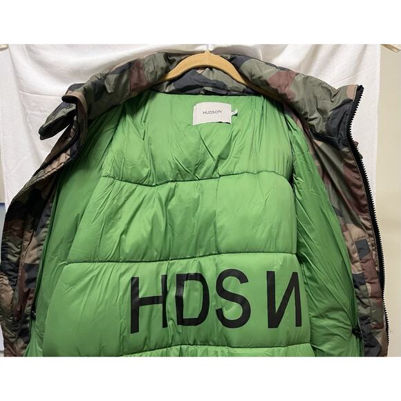 Hudson HDSN Mens Quilted Hooded Storm Parka Puffer Coat Size 2XL Camo $438 MSRP - Picture 13 of 16